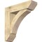 Ekena Millwork Thorton Slat Rough Sawn Bracket w/ Offset Brace, Douglas Fir, 8"W x 30"D x 30"H BKT0806X30X30THR06RDF - alternate 1